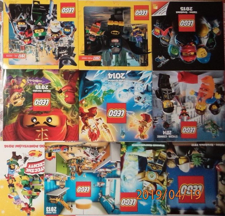 16x Lego katalogi +plakaty +foldery, friends castle kingdoms