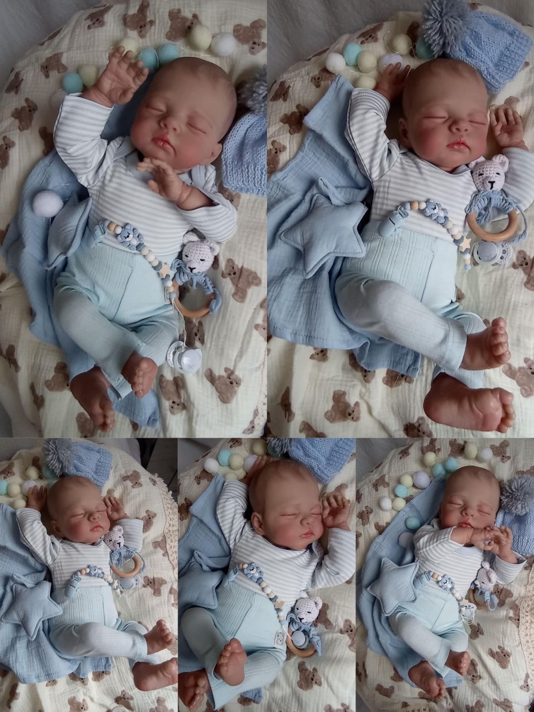 Lalka w typie Reborn z wyprawką prezent chłopiec chłopczyk
