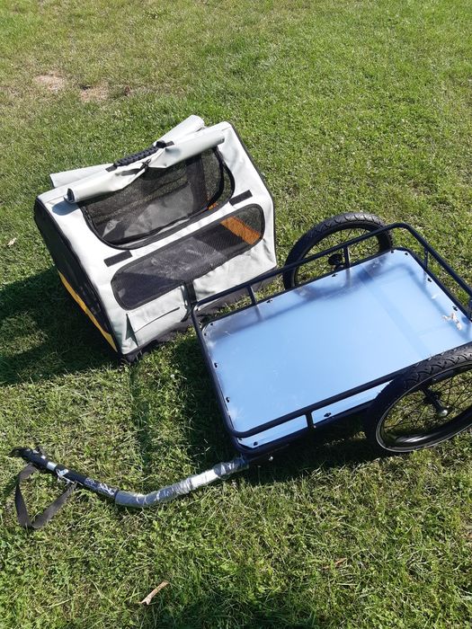 Przyczepka rowerowa dla psa zciągany kontener nowa