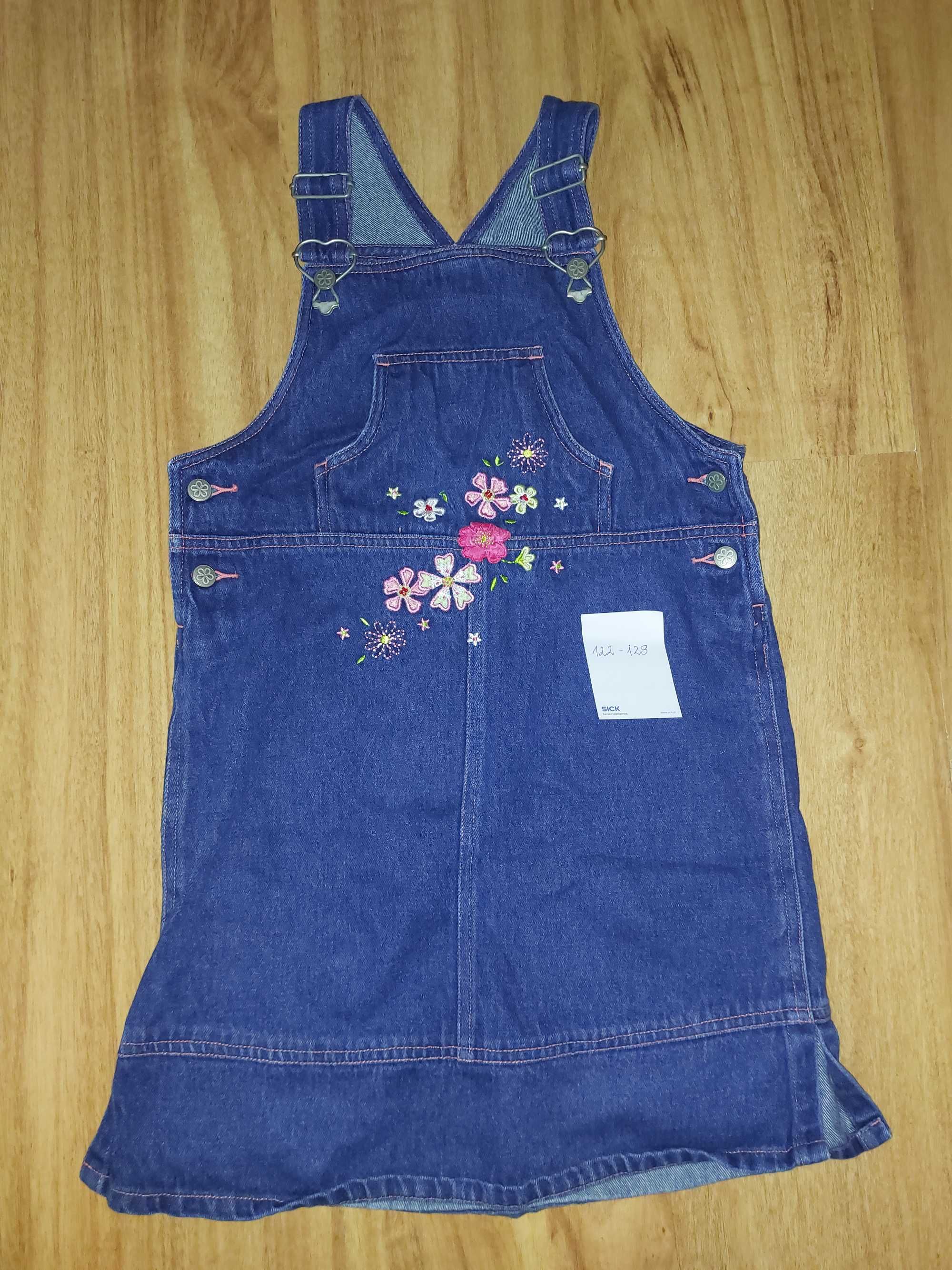Sukienka jeansowa dla dziewczynki 122-128