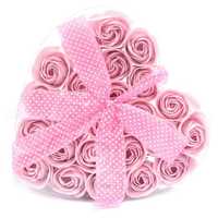 24 flores de Sabão - rosas rosa