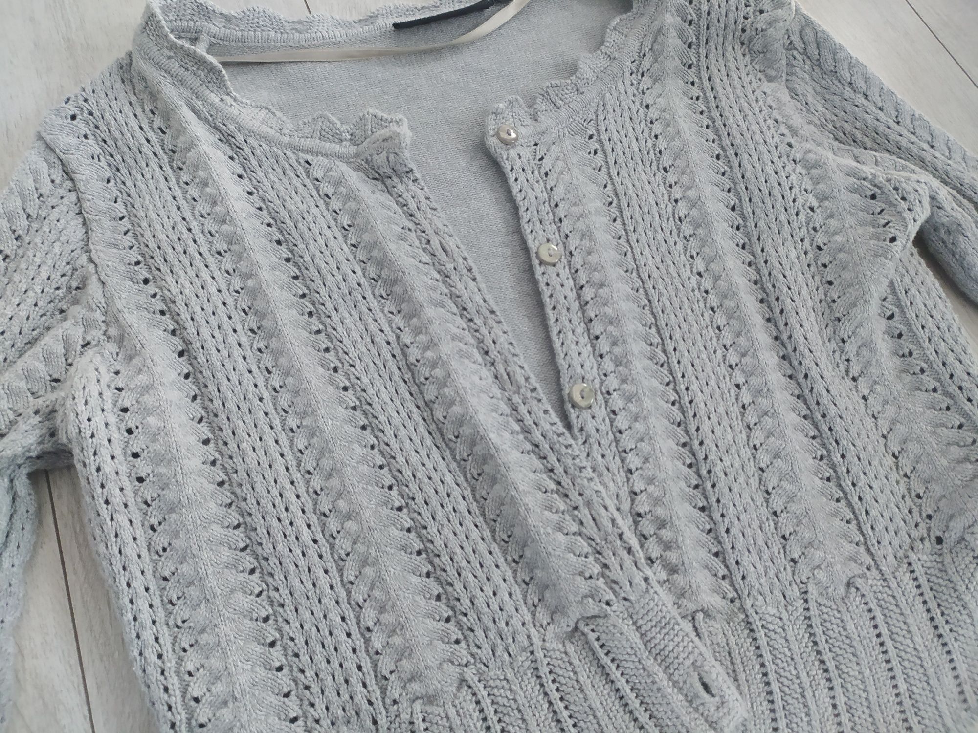 Sweterek szary damski KappAhl XL
