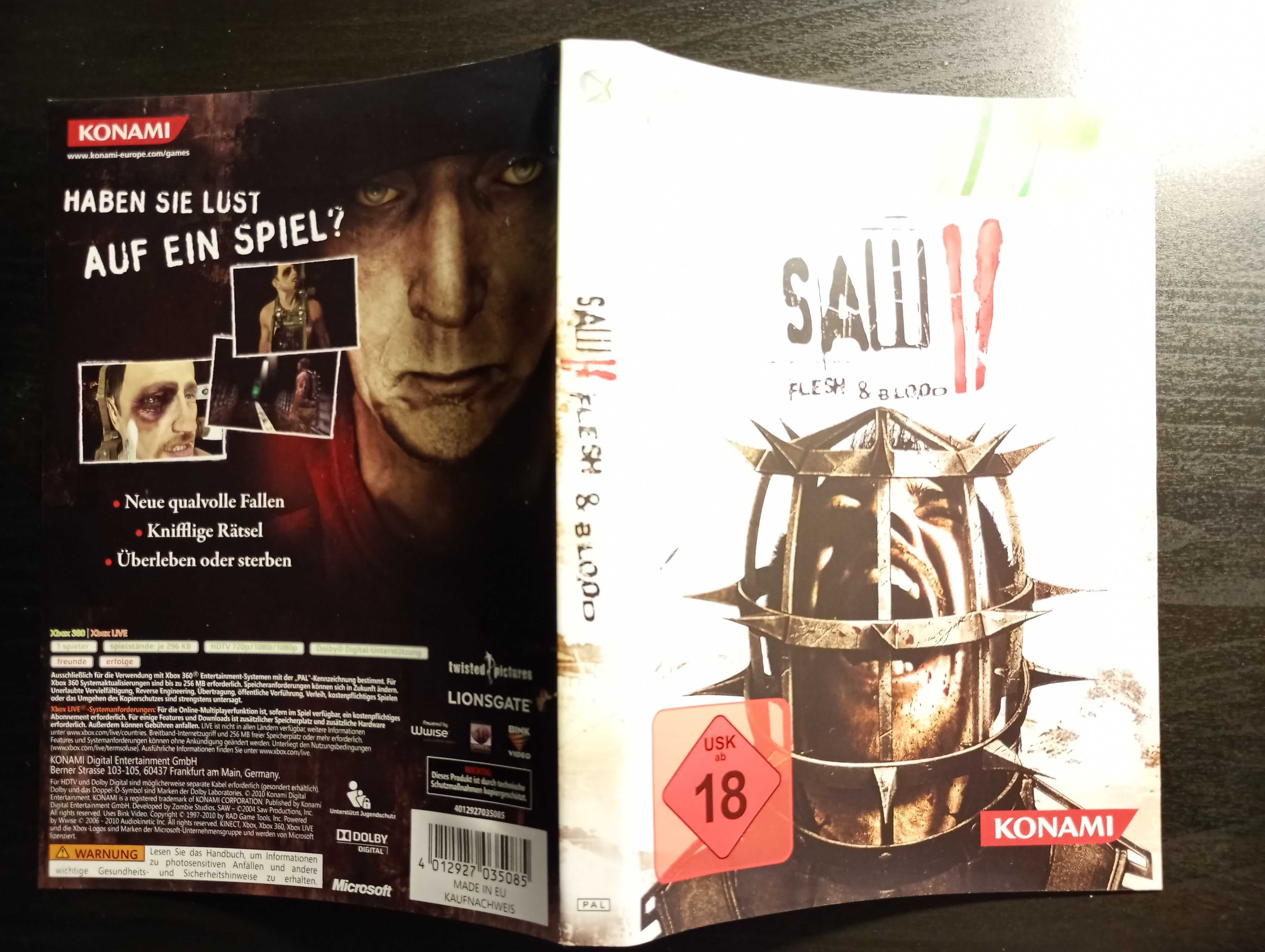 Saw II Saw 2 Flesh & Blood Xbox 360