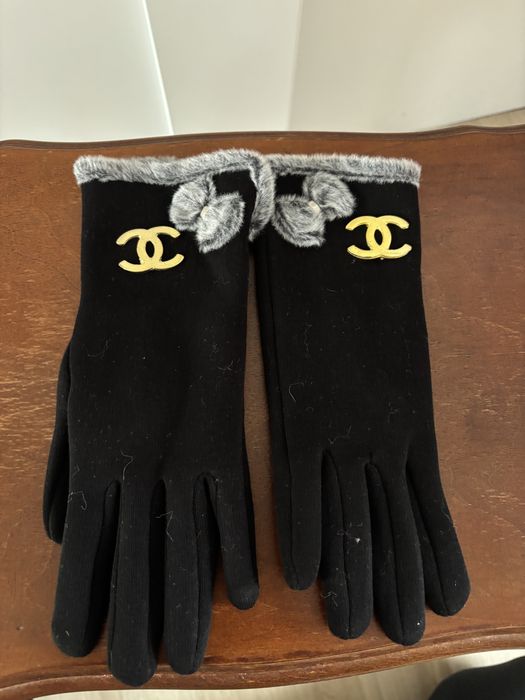 Rękawiczki czarne logowane