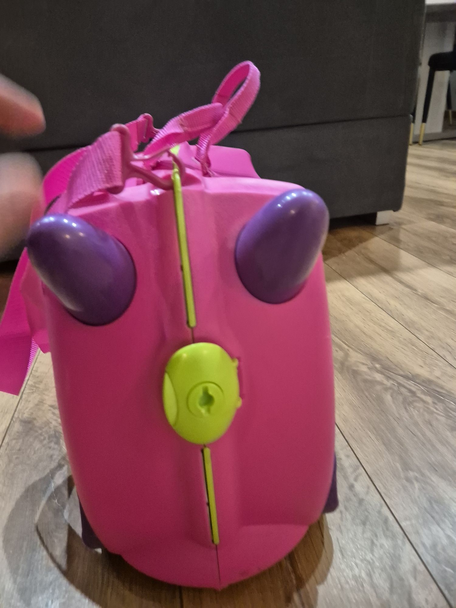 Walizka dziecięca podróżna jezdna TRUNKI różowa