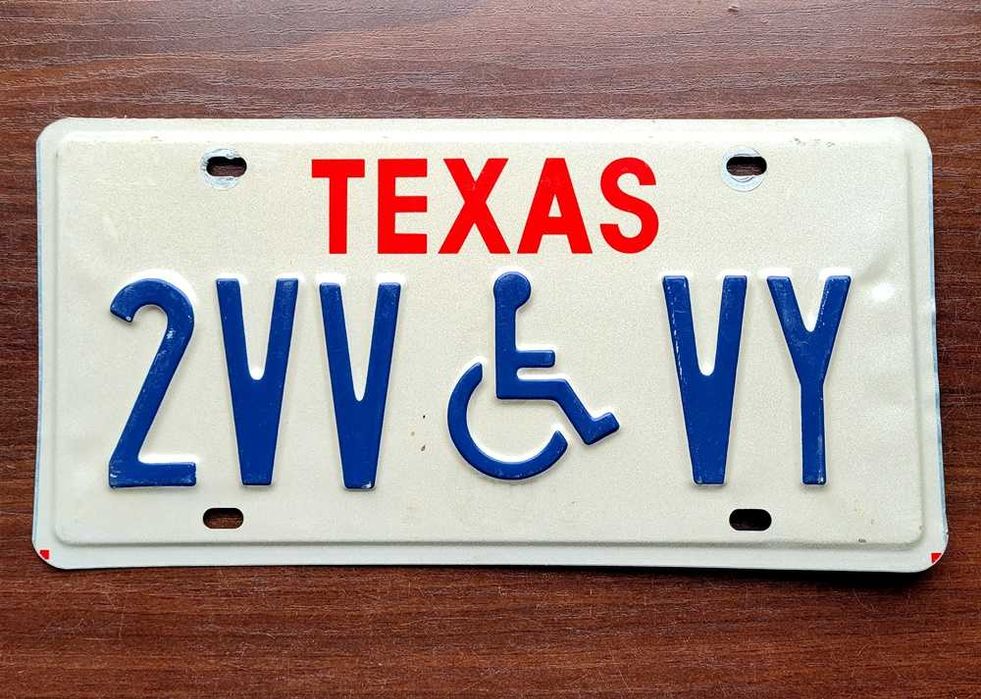 Texas - tablica rejestracyjna z USA