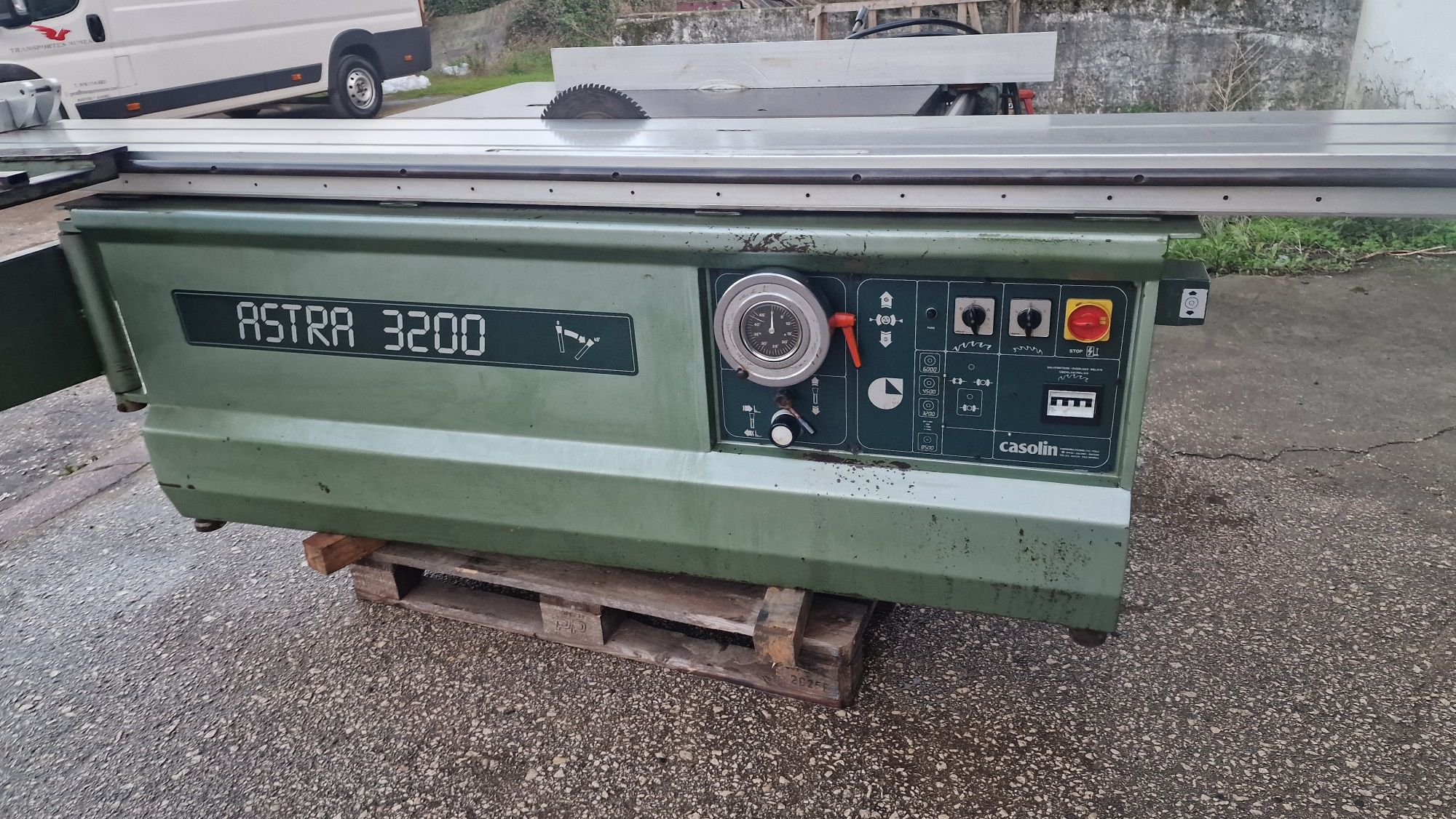 Esquadrejadora casolin carro 3200 inclina 45 g maquinas de carpintaria