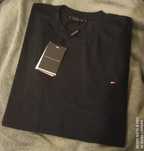 Granatowy tshirt bawełniany koszulka Tommy Hilfiger r. L