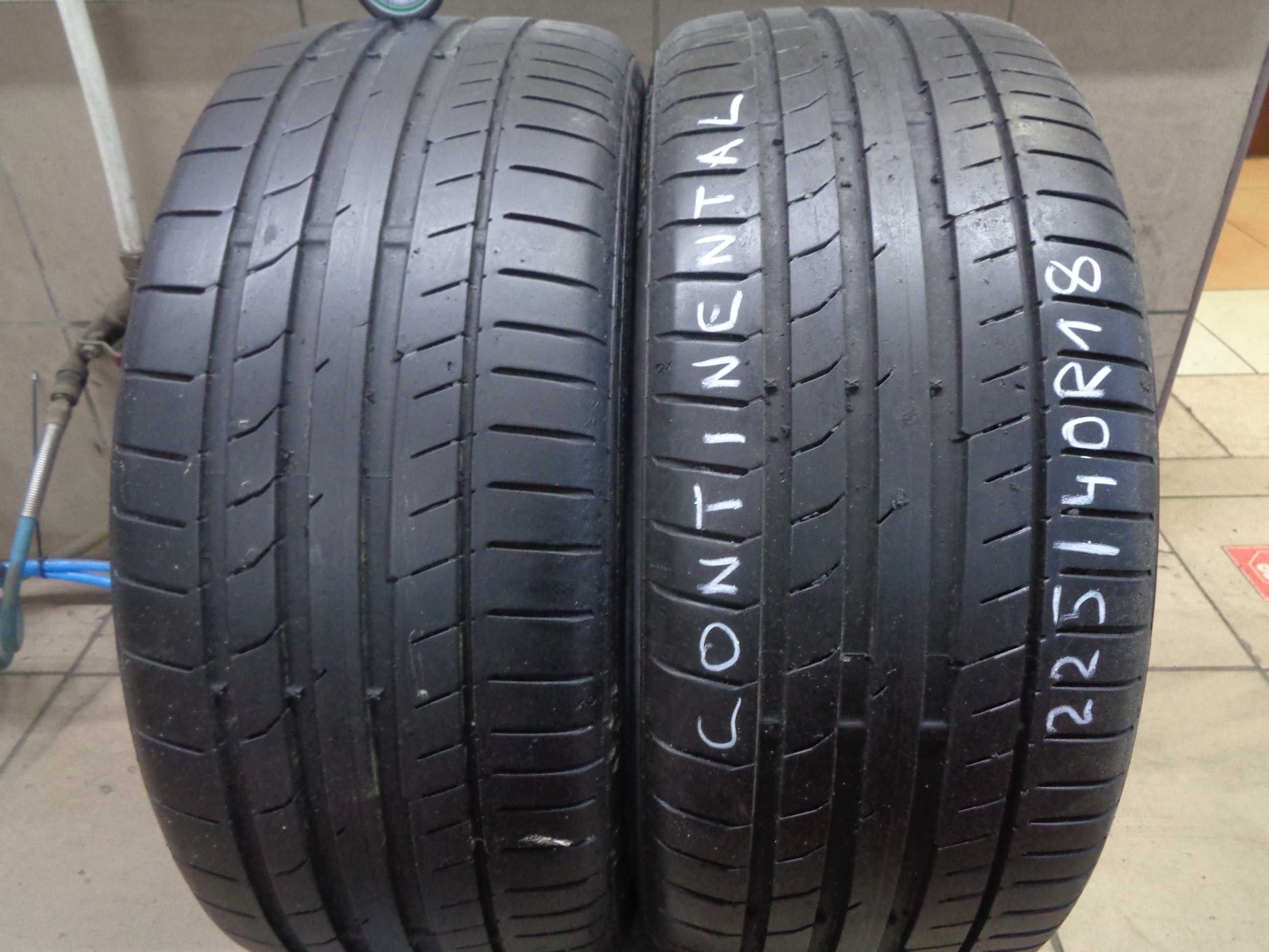 2szt. 225/40R18 Continental ContiSportContact5 , Opony Letnie