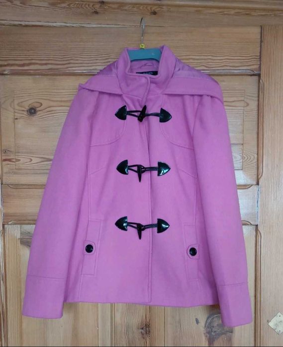 Różowa kurtka na zimę, rozmiar 12