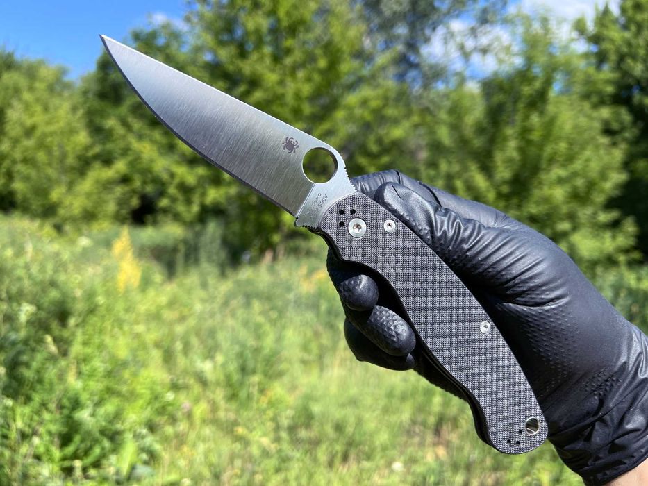 Складний ніж Spyderco Military 2 Black Carbon Fiber Sprint Run S90V