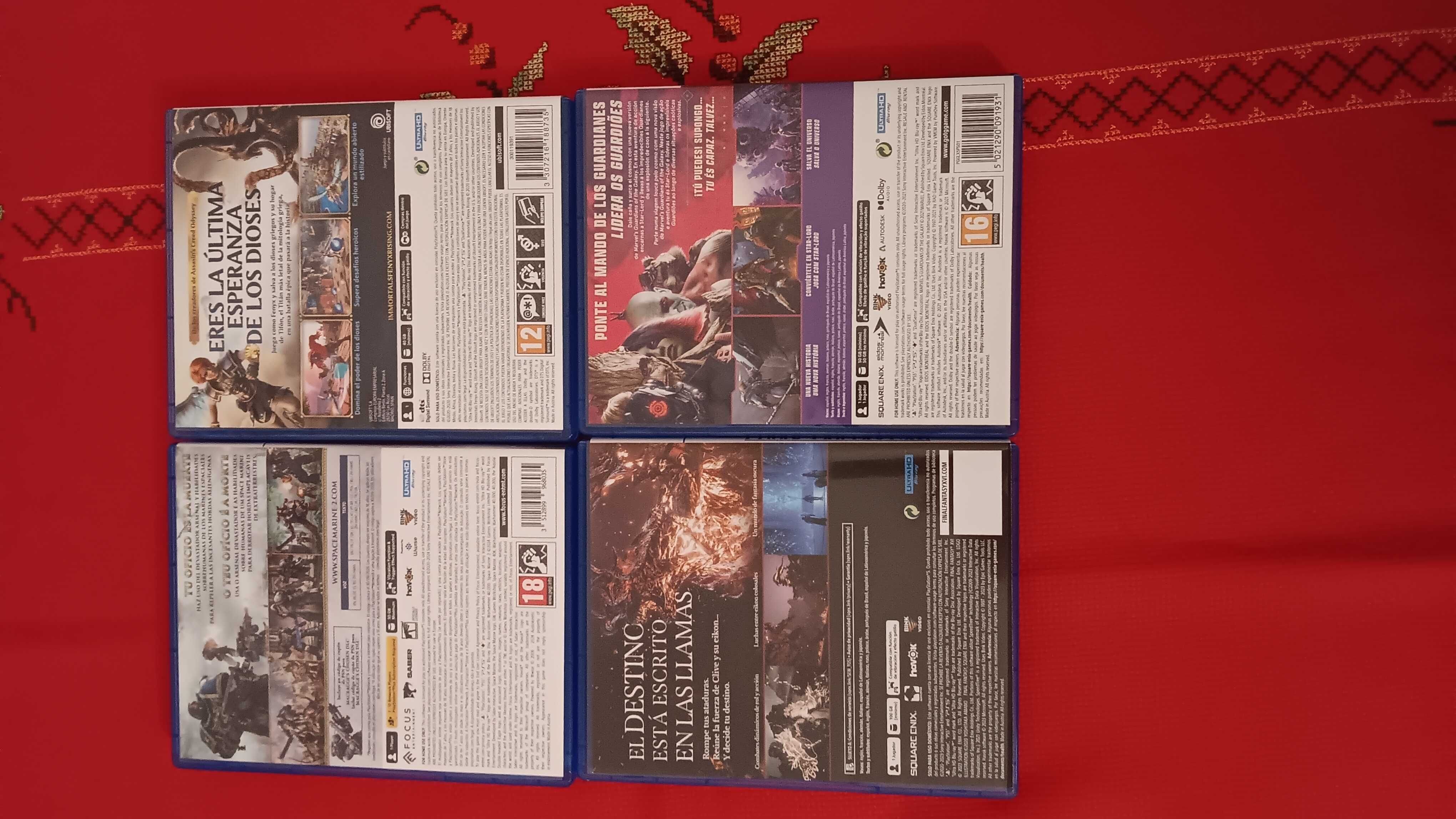 Jogos PS5 + Filmes Blu-ray