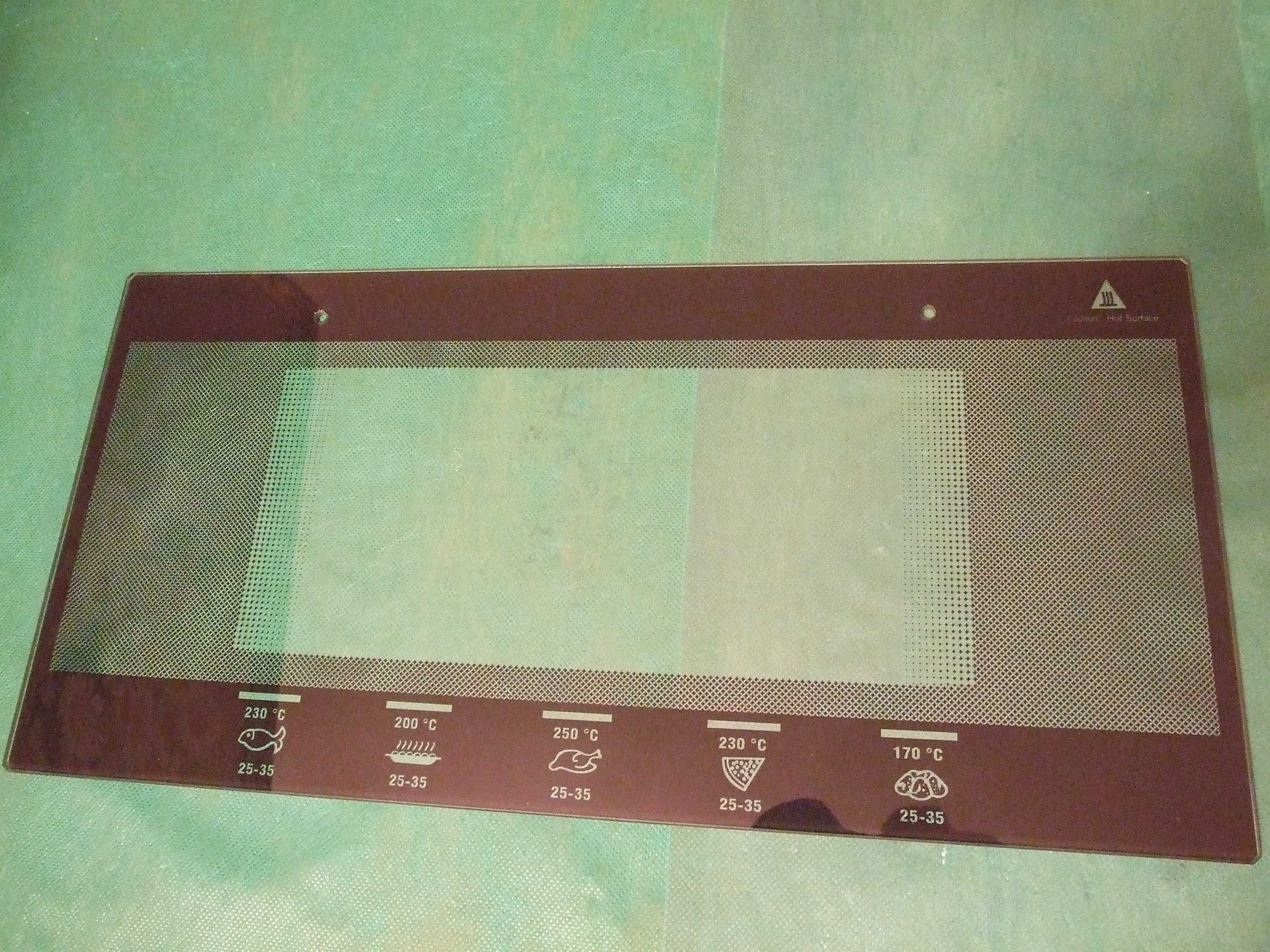 стекло электропечи 410 х 234 мм ,дырочками на стекле под ручку 345 мм