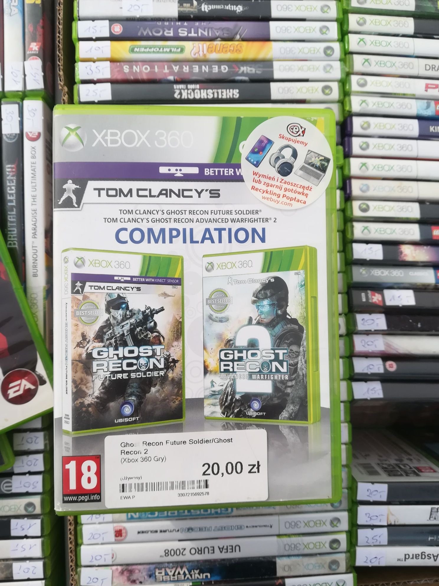 Tom clancys ghost recon future soldier advanced warfighter 2 xbox 360