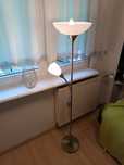 Lampa podlogowa biało-srebrna