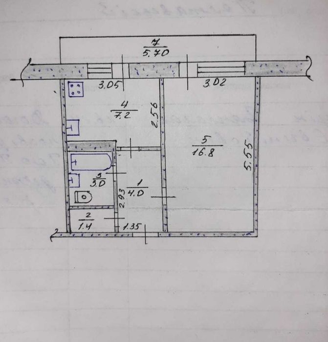 Продам 1 комн.квартиру. Павлоград. ЦЕНТР