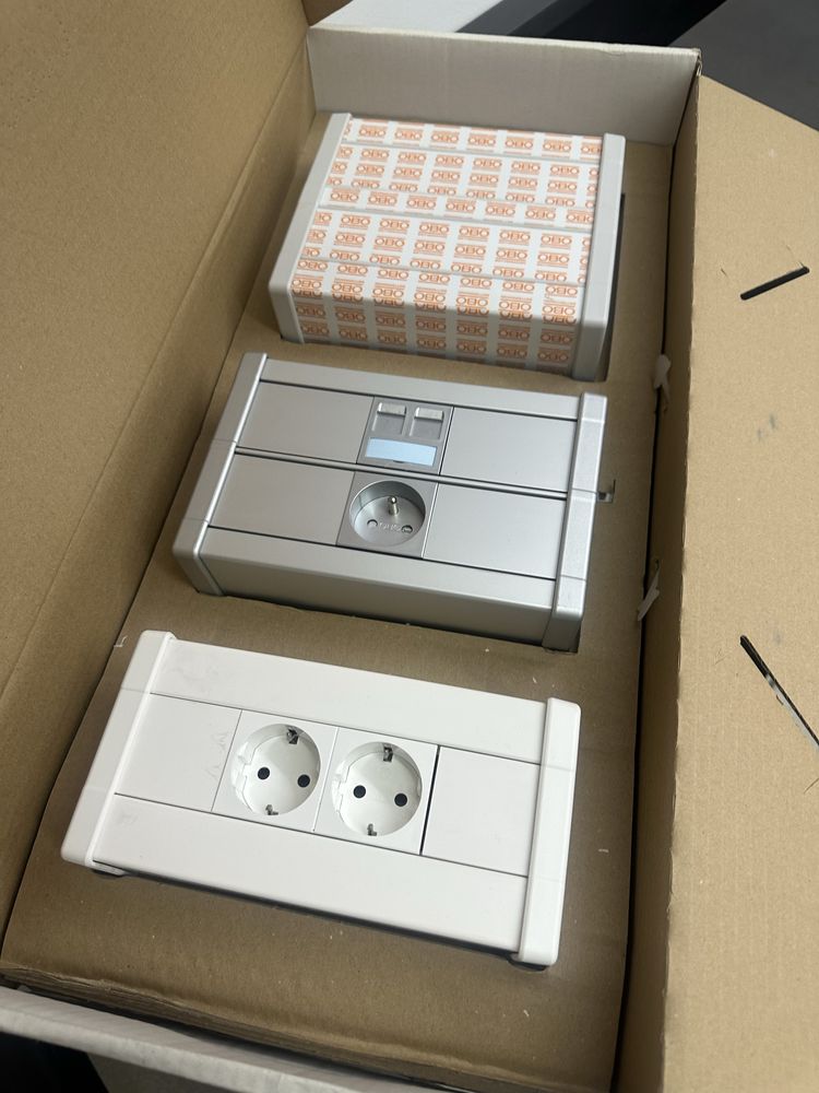 OBO Rapid 45-2 GA - tomadas para calhas