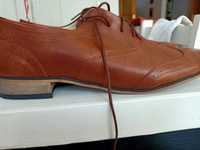 Skórzane buty zapato jazzówki oksfordki r. 41