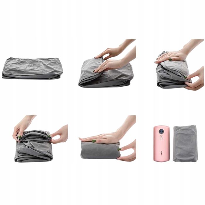 Dmuchana poduszka podróżna – do samolotu, samochodu, wygodna do spania