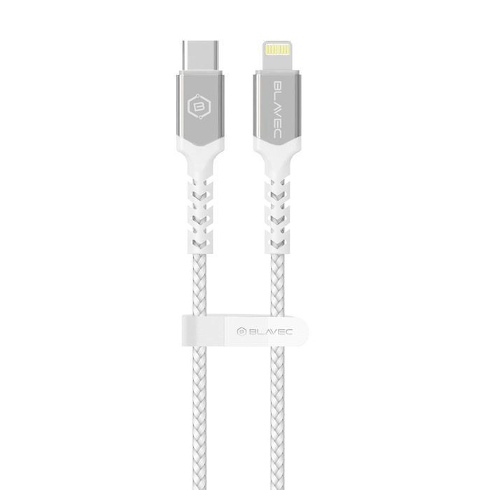 Blavec Kabel Raptor Typ C na Lightning PD 20W 3m biało-srebrny