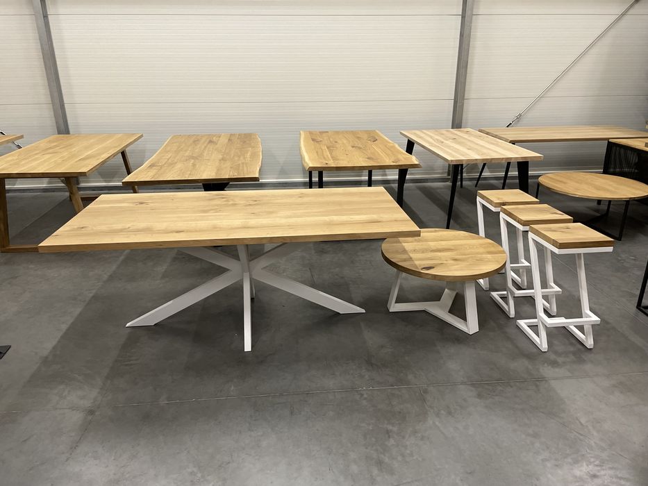 Stół LOFT Industrial lite drewno postarzany rustykalny dąb