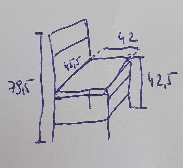 8 KRZESEŁ drewniane krzesła tapicerowane wygodne doskonały stan