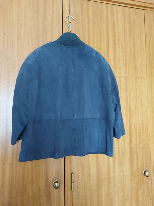 Casaco de pele azul Máximo Dutti