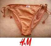 dół od bikini brzoskwiniowy h&m M 38 strój kąpielowy kostium