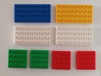 klocki Lego Duplo - różnorodny zestaw ok. 60 szt.