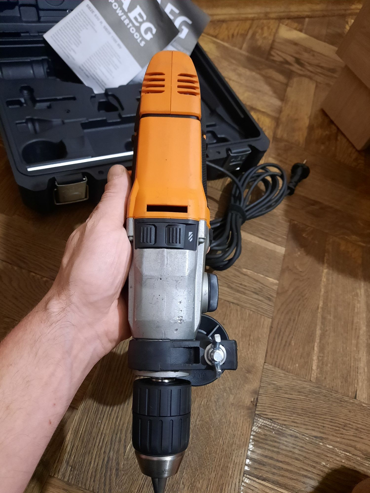 Дрель ударна двухшвидкісна AEG SB2E 1100 RV,1100вт