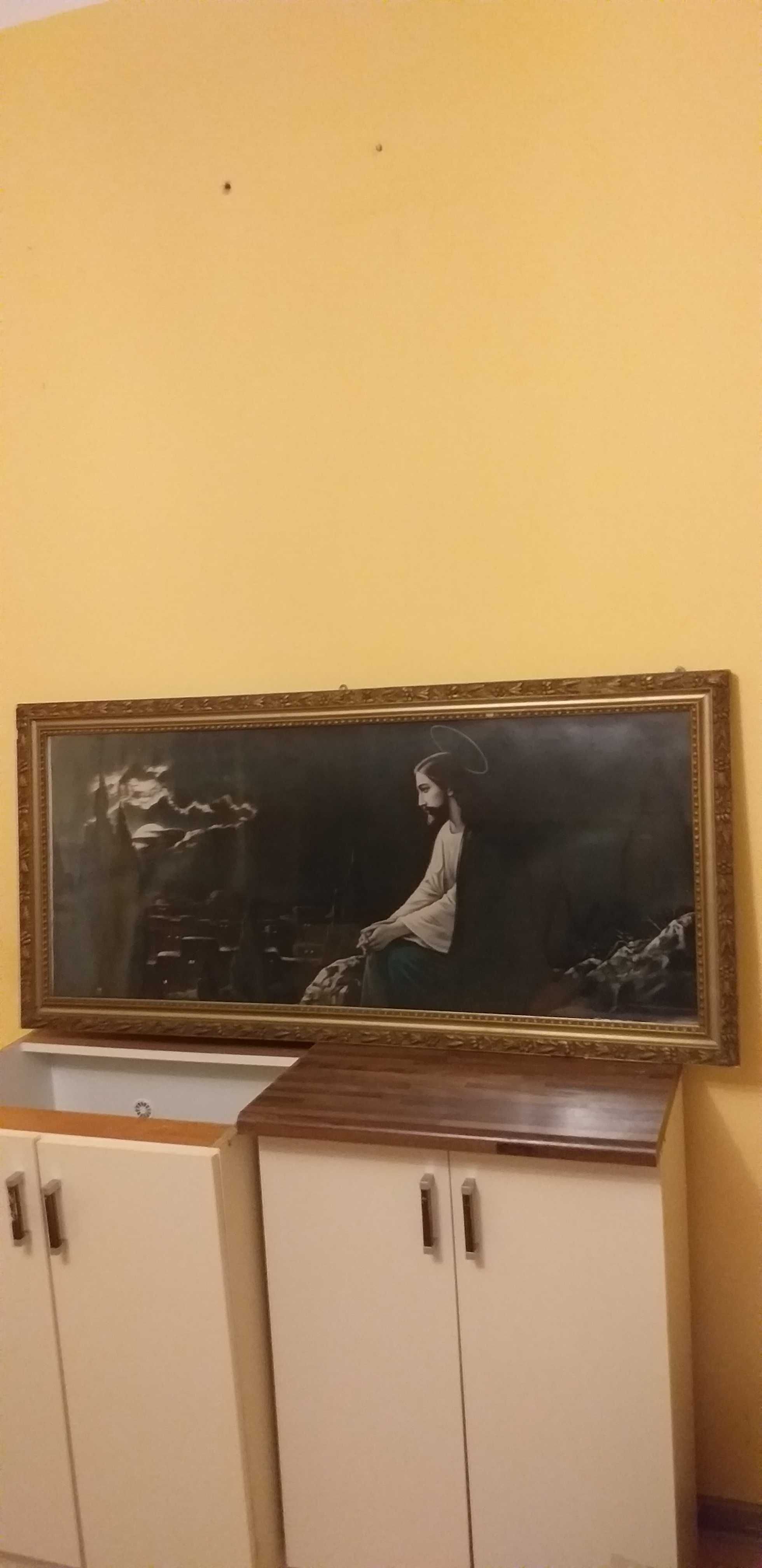 Obraz sakralny religijny  Modlitwa Jezusa w Ogrójcu 65x135 cm