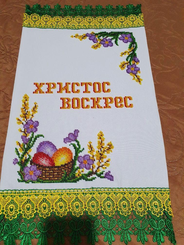 Пасхальная салфетка ,пасхальний рушник