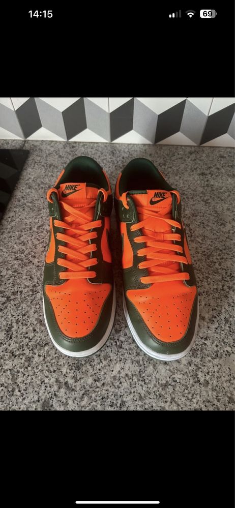 Nike dunk low retro Miami Hurricanes