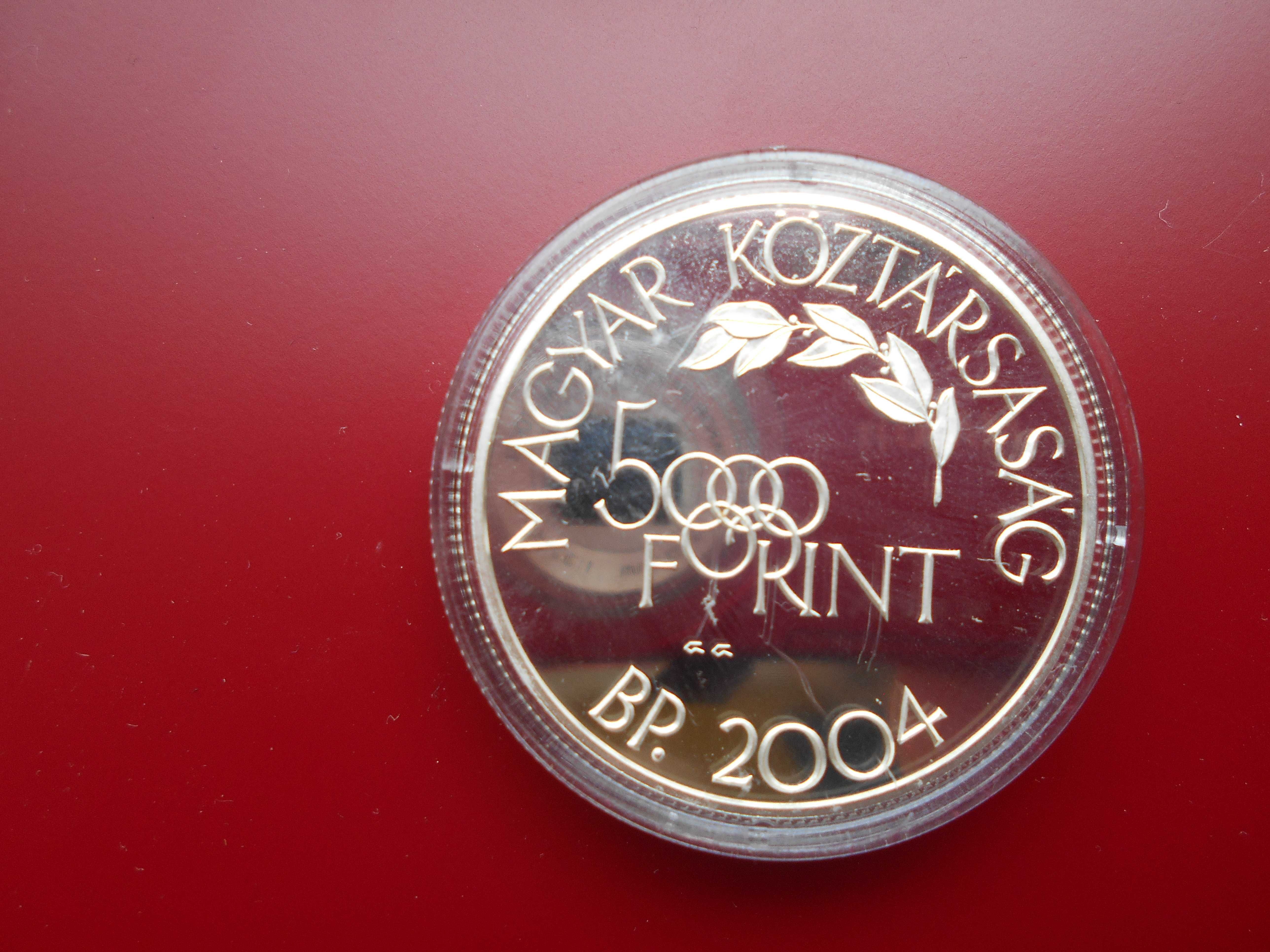 moneta kolekcjonerska lustrzanka 5000 forint 2004