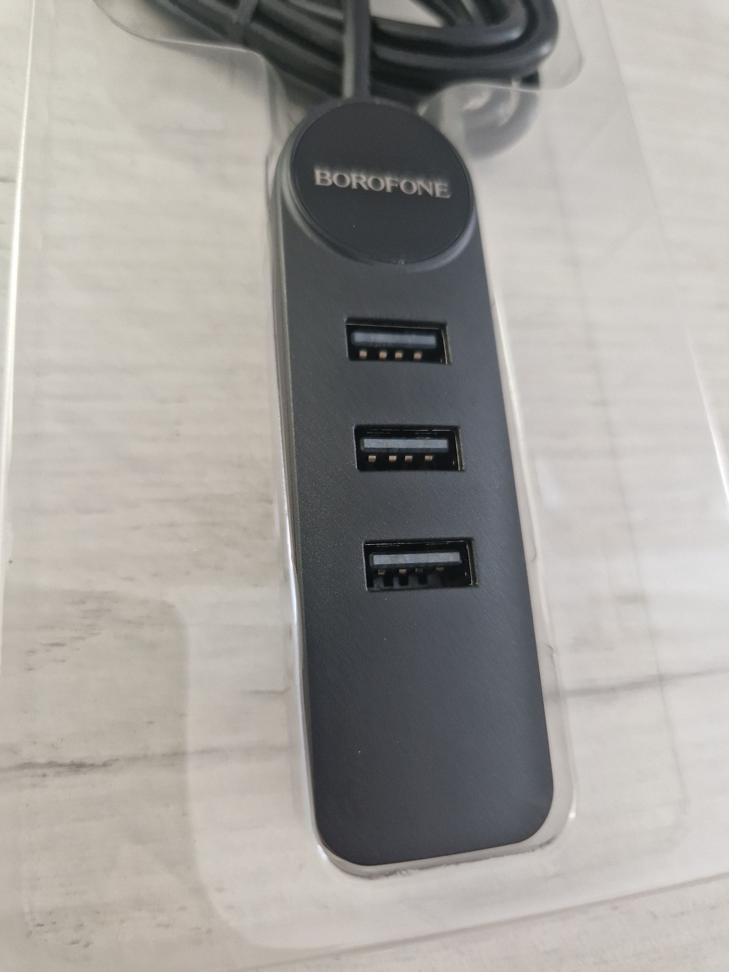 Borofone Adapter DH5 Erudite 4 w 1 - USB na 4xUSB 3.0 - 0,2 metra