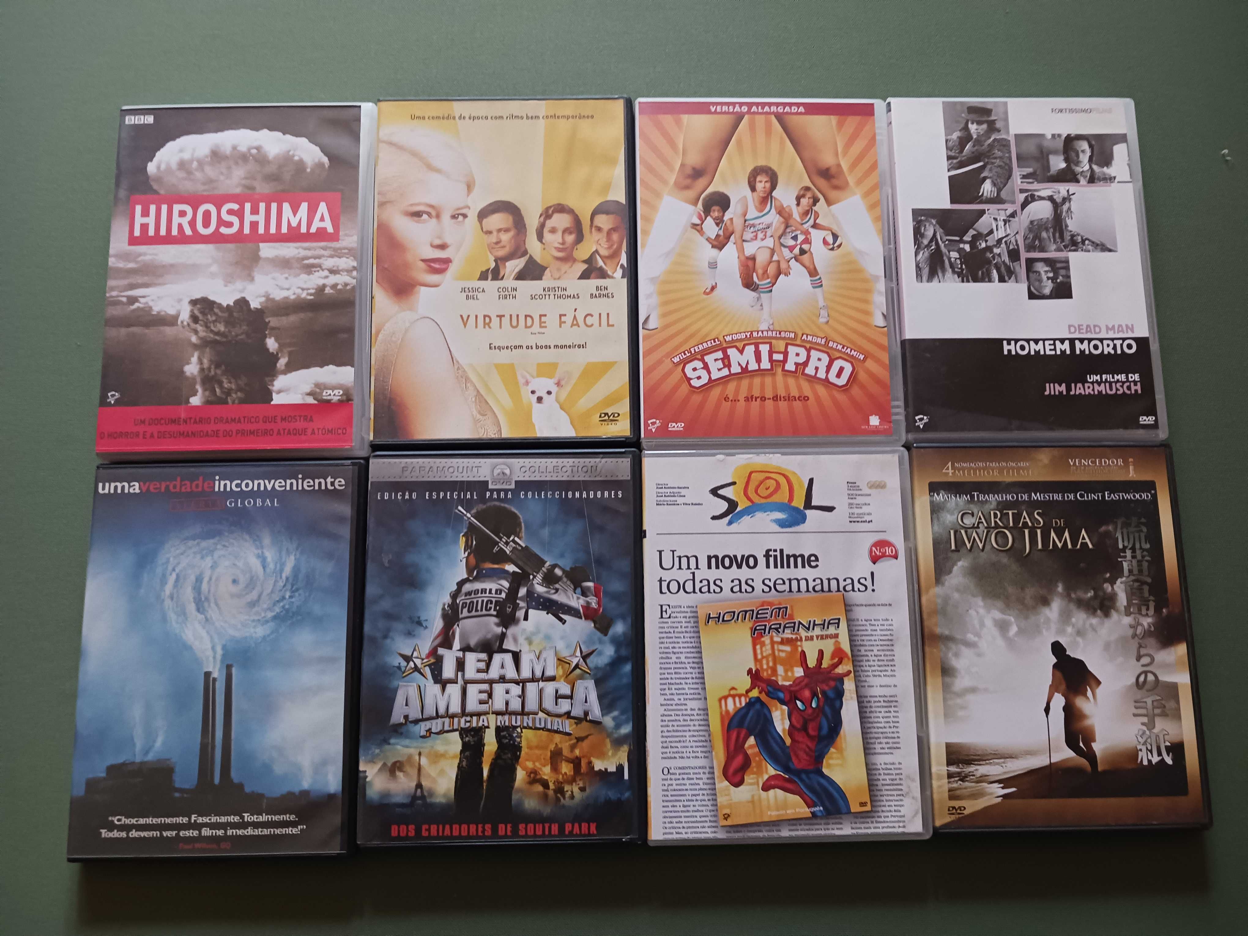 Filmes em DVD preço unitário.