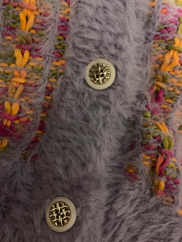 Shein wielobarwny sweterek kardigan oldmony wiosenny spring vibe M