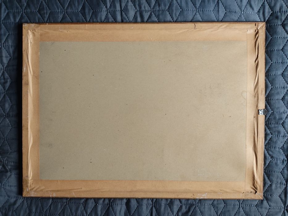 "Słoneczniki"-przepiękny obraz -akwarela za szkłem!