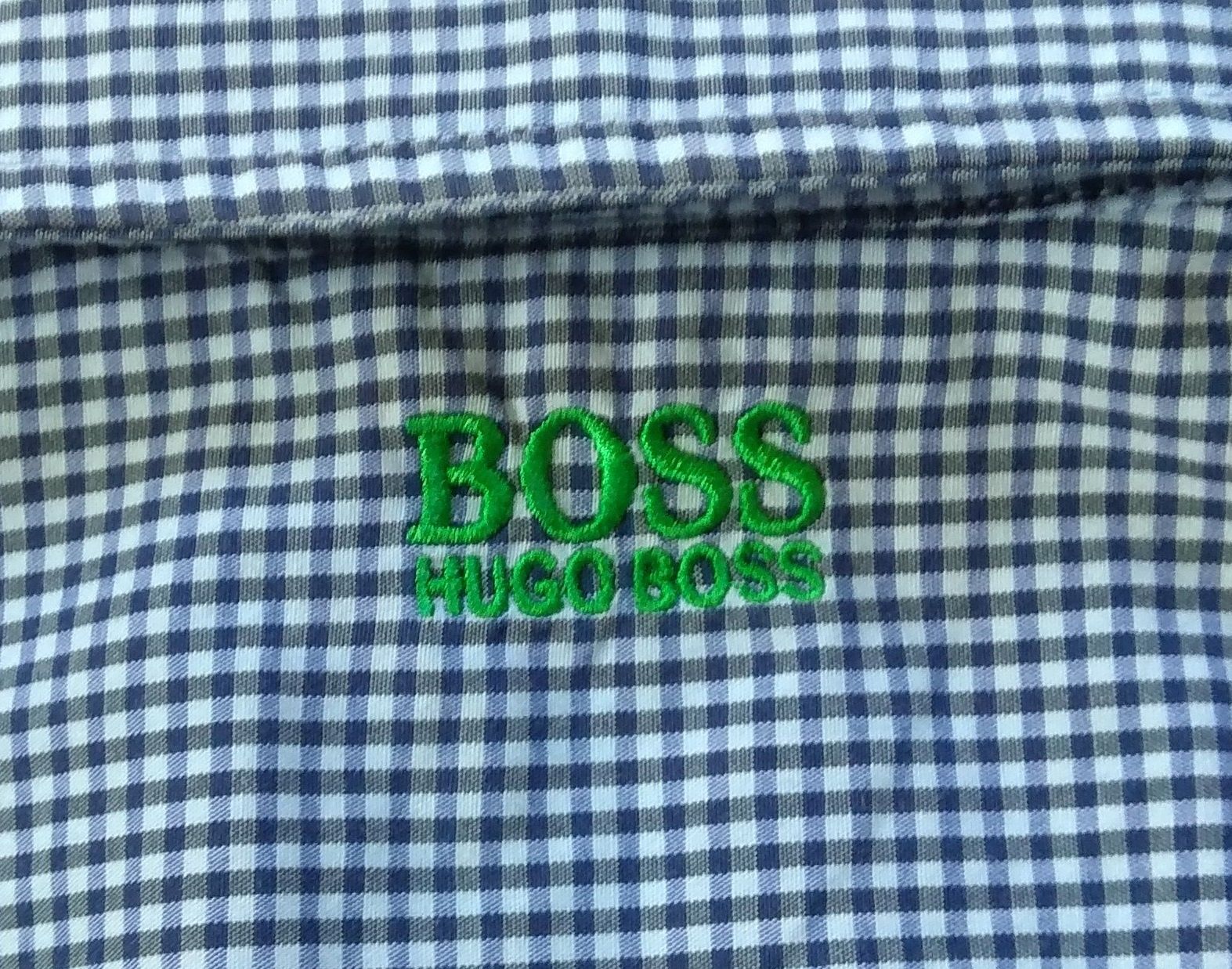 Hugo Boss тенниска рубашка в клетку Оригинал M шведка