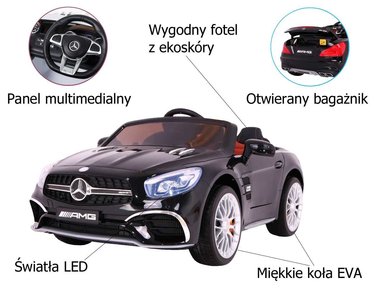 Pojazd Auto dla dzieci Samochód elektryczny na akumulator Mercedes SL