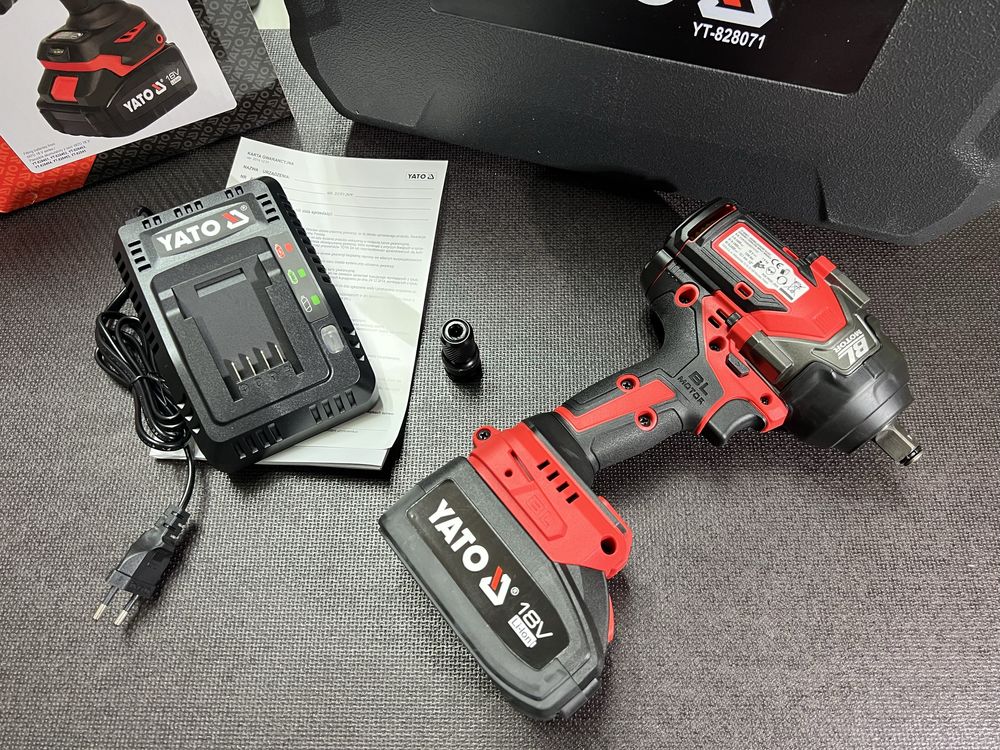 Ударный бесщеточный гайковерт YATO YT-828071 На 1200 Нм