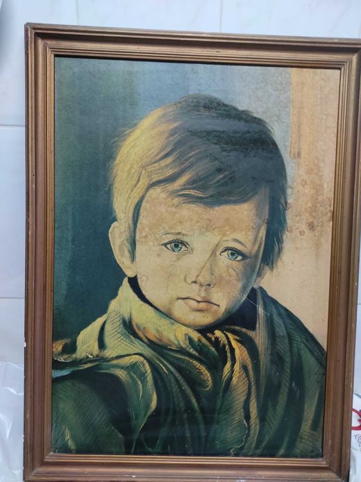 Quadro  do menino da  lágrima
