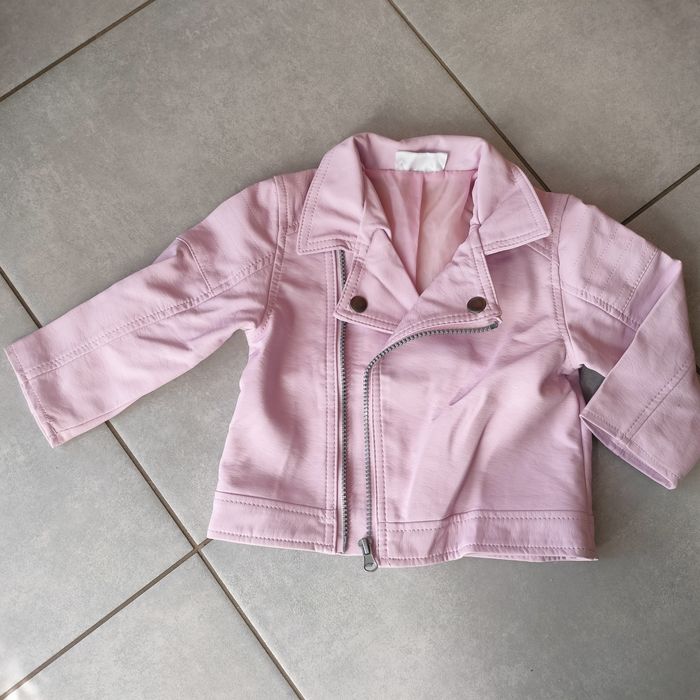 Kurtka przejściowa wiosenna ramoneska dziewczynka 80