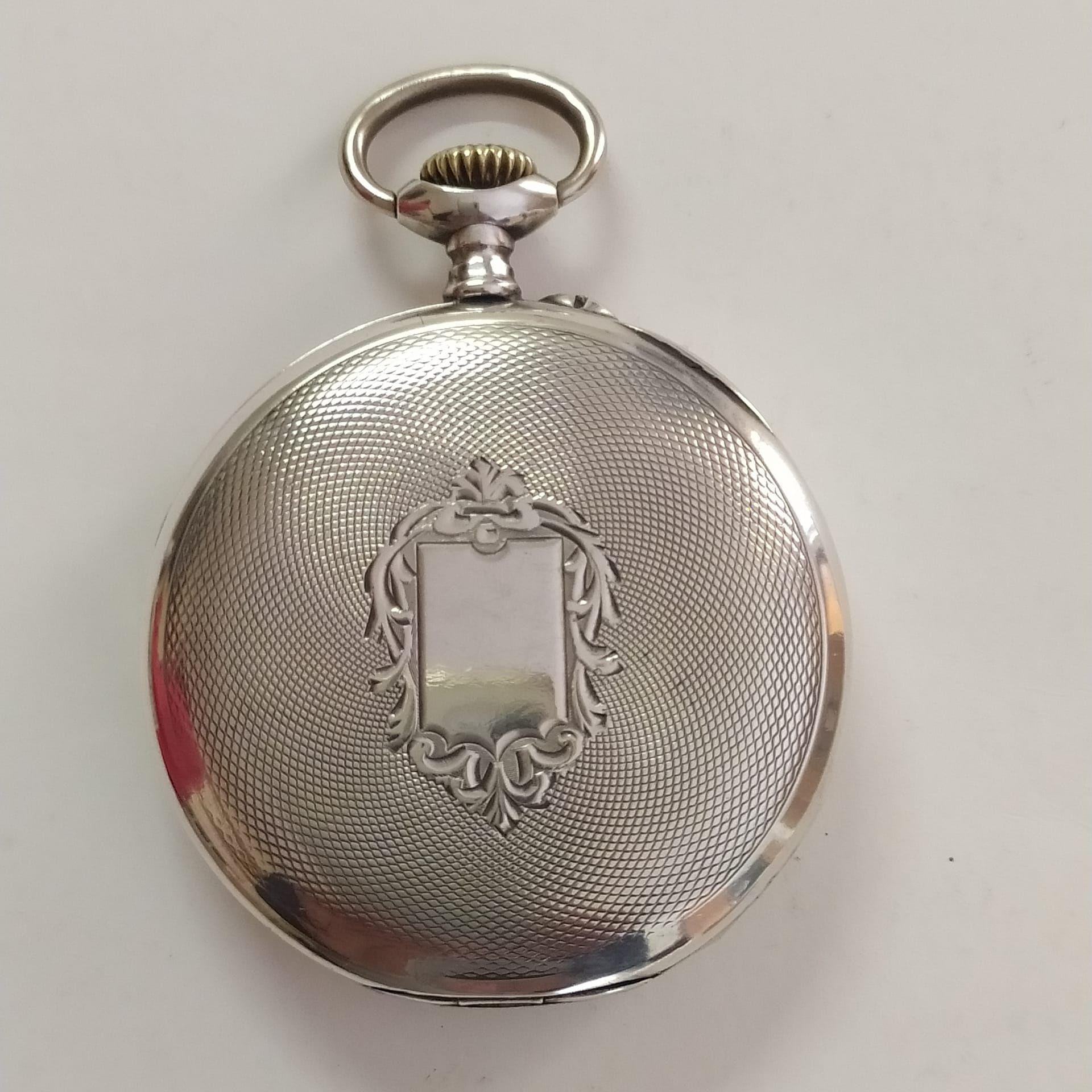 Relógio de bolso em prata marca Cybele