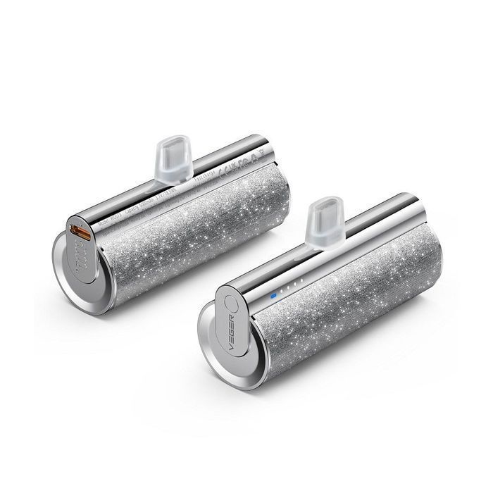 VEGER powerbank 5000 mAh z wbudowanym złączem Typ C PD QC3.0 2,4A 12W