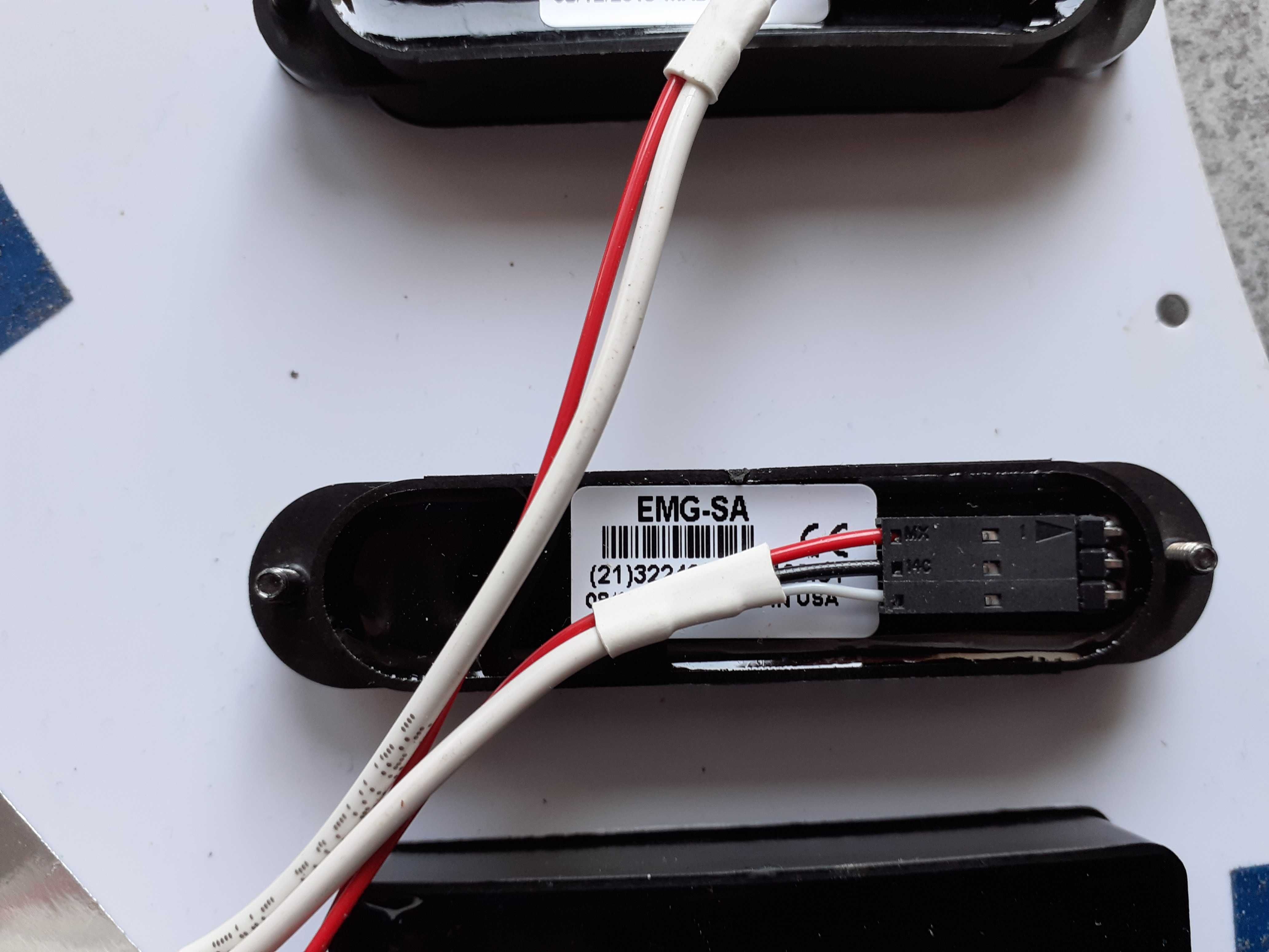 Komplet aktywnych przetworników gitarowych EMG