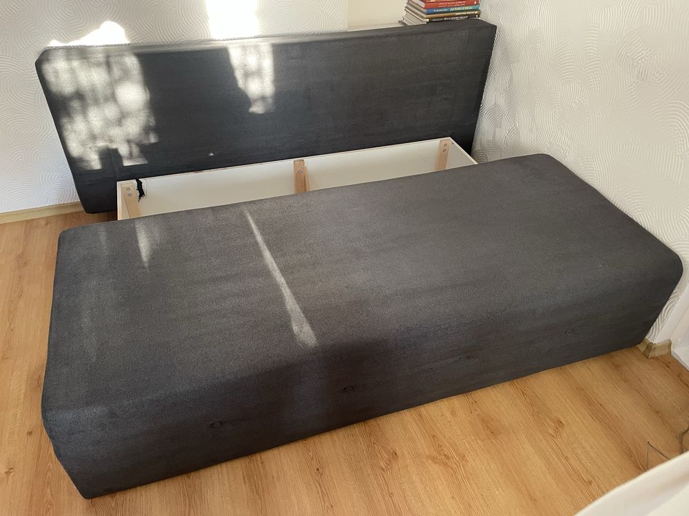Kanapa z funkcją spania 150x200 – pojemnik, świeżo wyprana