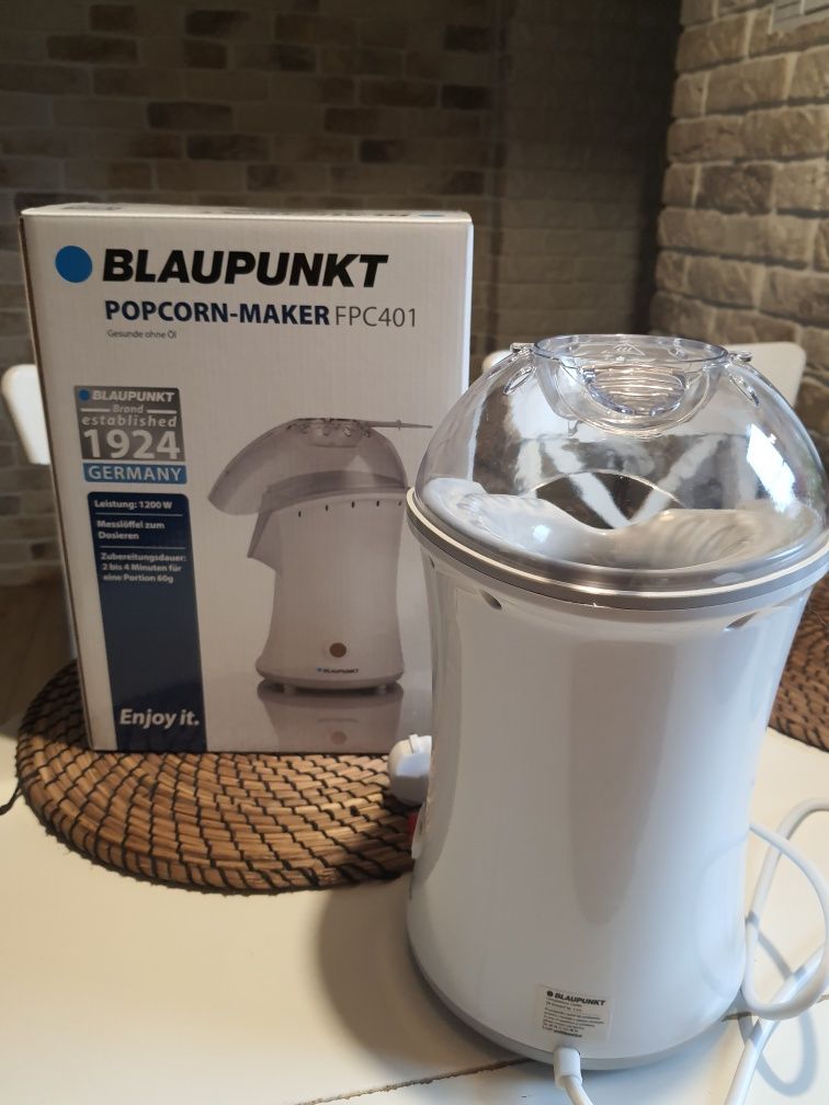 Urządzenie do popcornu bez tłuszczu Blaupunkt biały 1200W