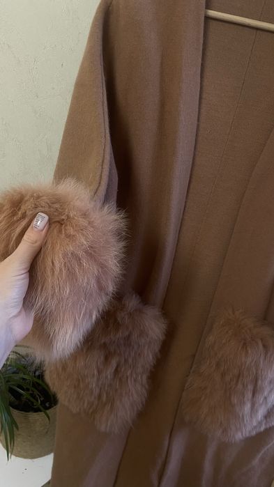 Кардиган з натуральною норкою