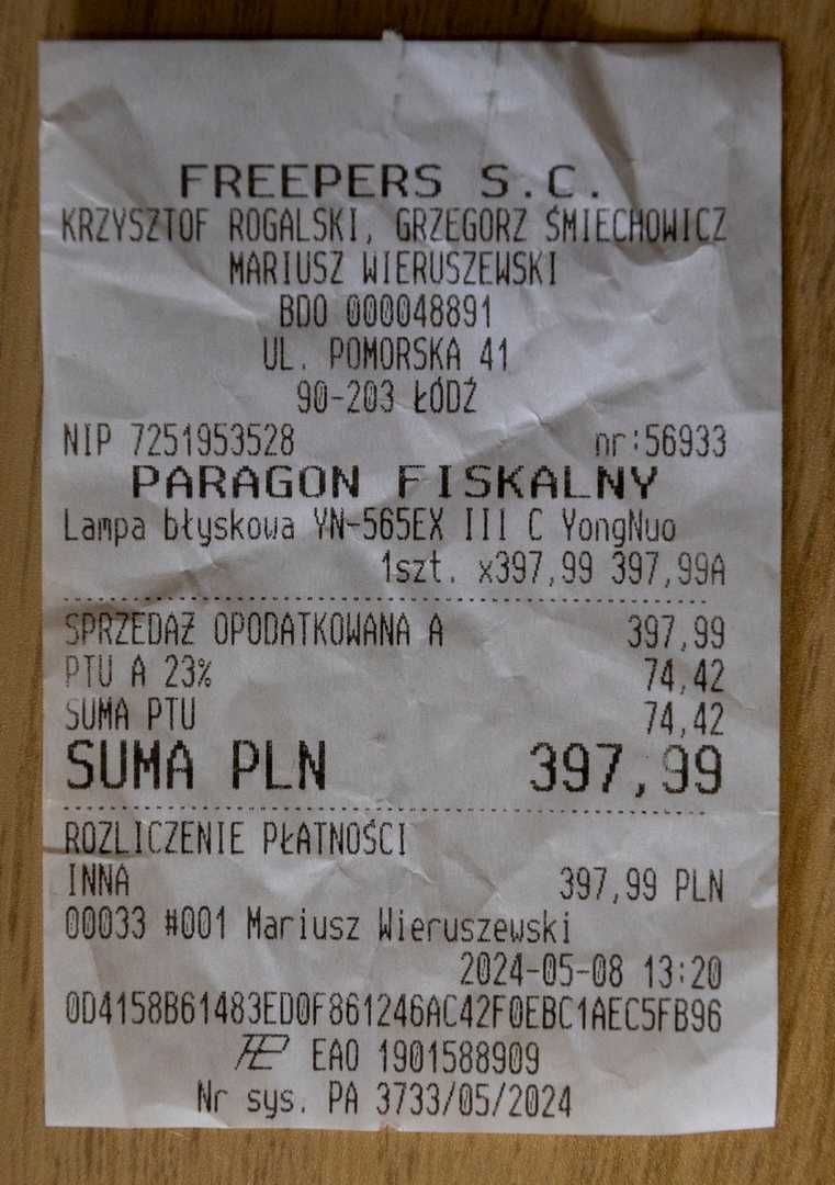 Lampa błyskowa YONGNUO YN565EX III do Canon